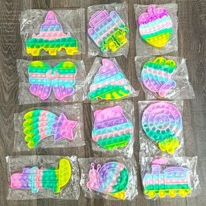 Rainbow Pastel Poppers Pop it Sensory Toy